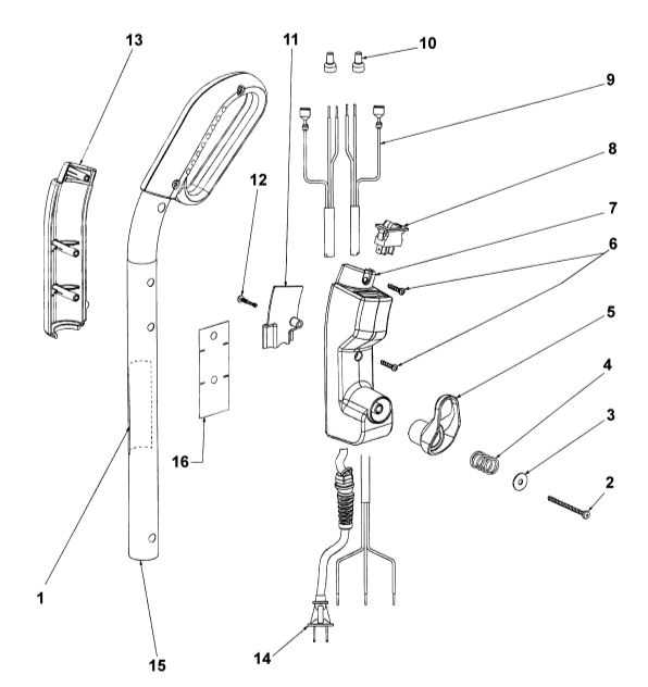 sanitaire vacuum parts diagram