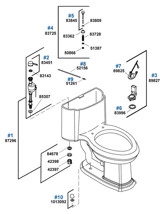 sterling toilet parts diagram