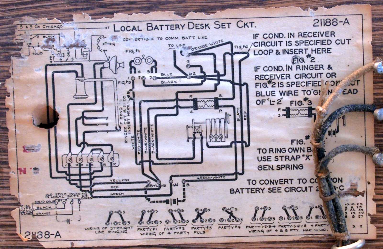 old telephone parts diagram