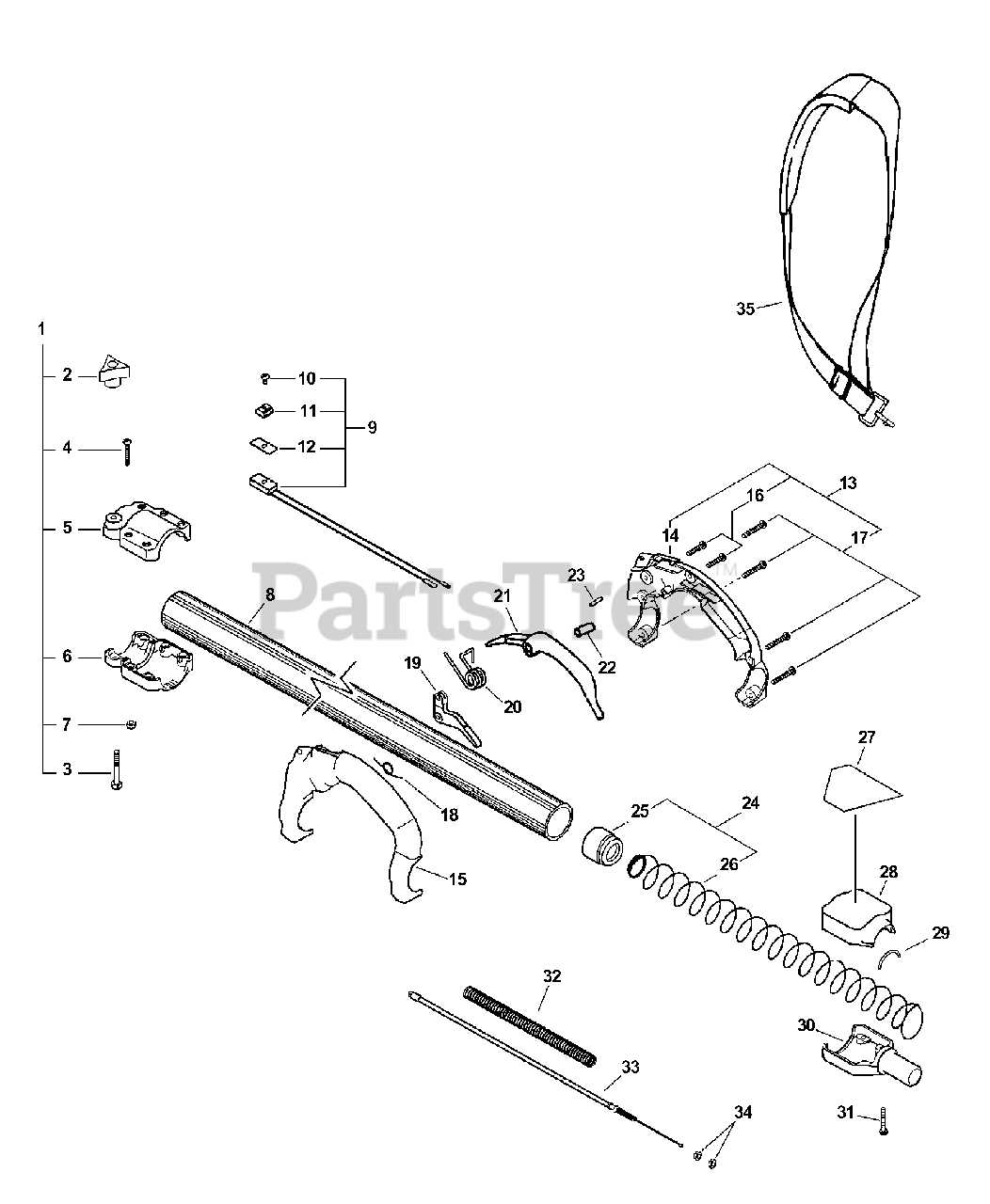 stihl pole saw parts diagram