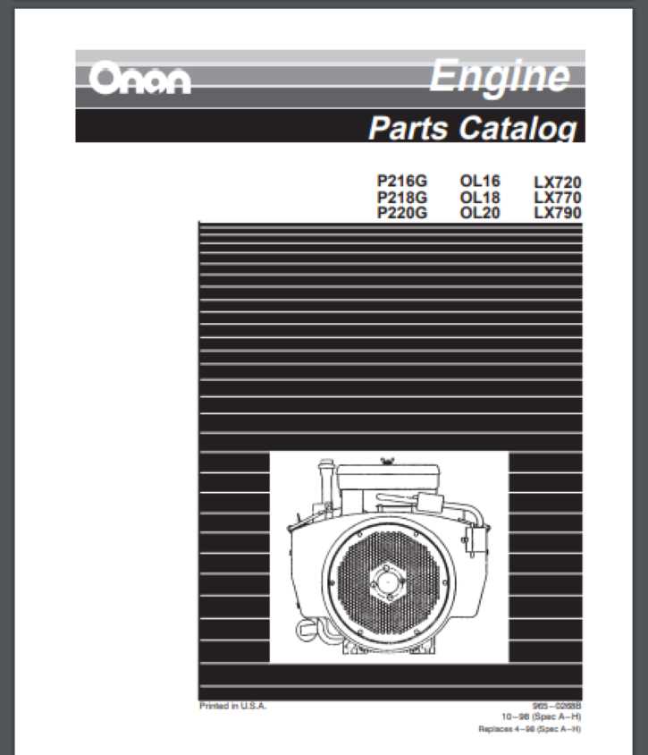 onan engine parts diagram