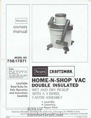 craftsman shop vac parts diagram