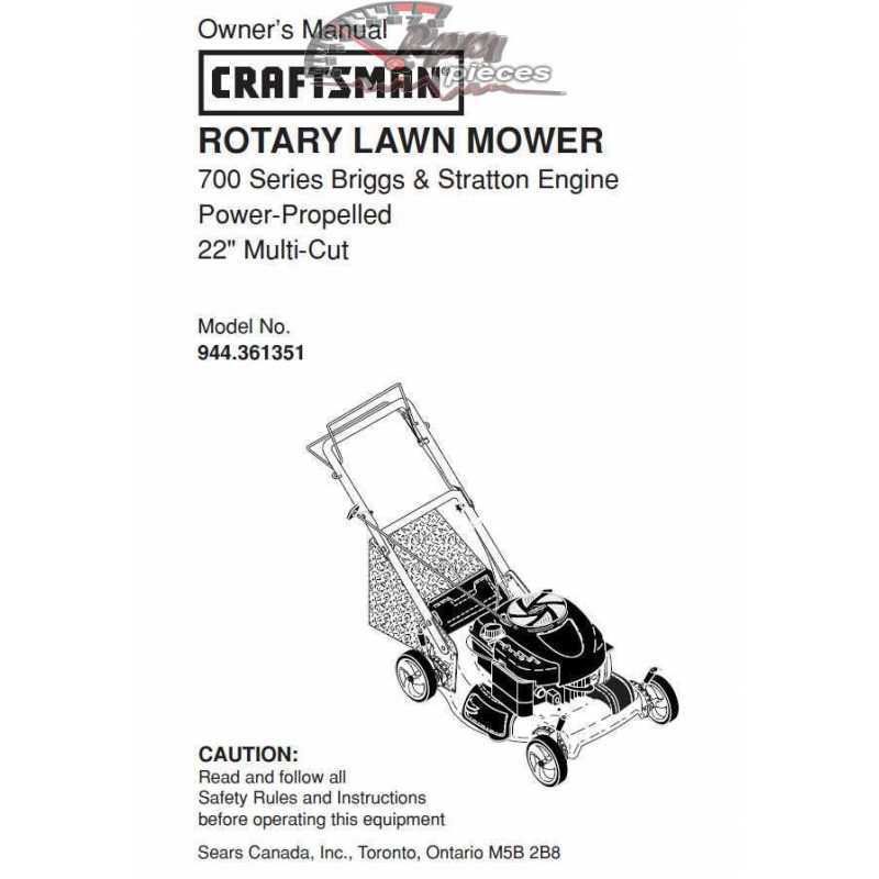 craftsman 917 mower parts diagram