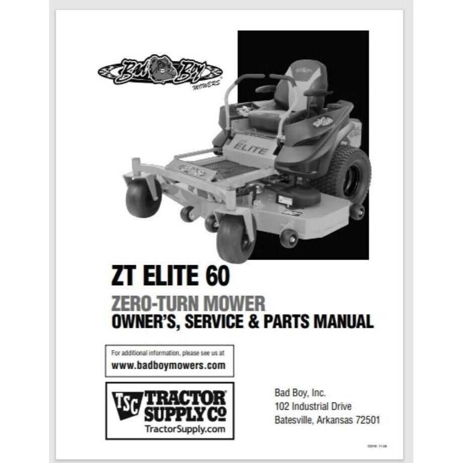 bad boy zt elite 60 parts diagram