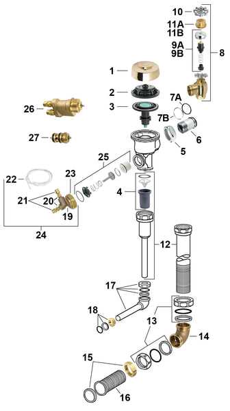 flushometer parts diagram