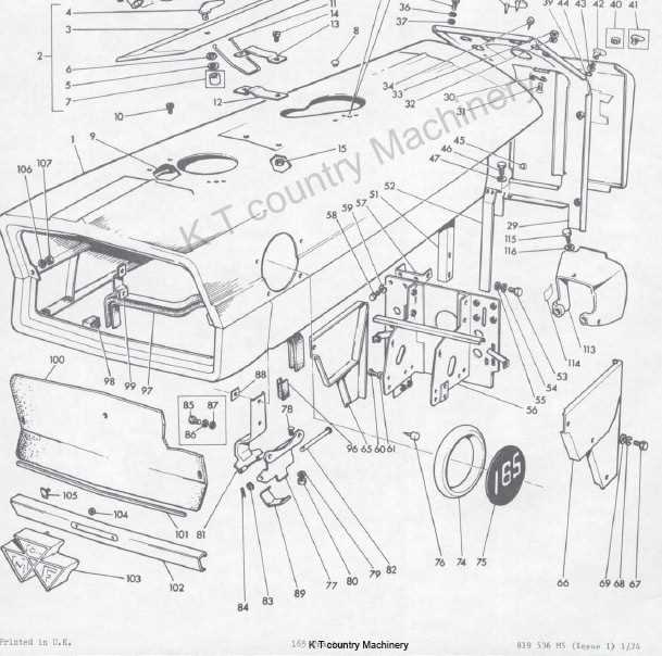 massey ferguson 135 parts diagram