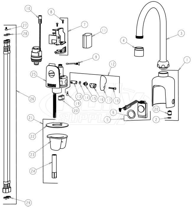 fisher faucet parts diagram