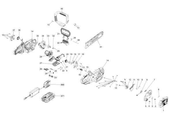 craftsman 16 36cc chainsaw parts diagram