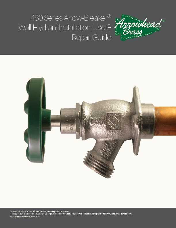 old outdoor faucet parts diagram