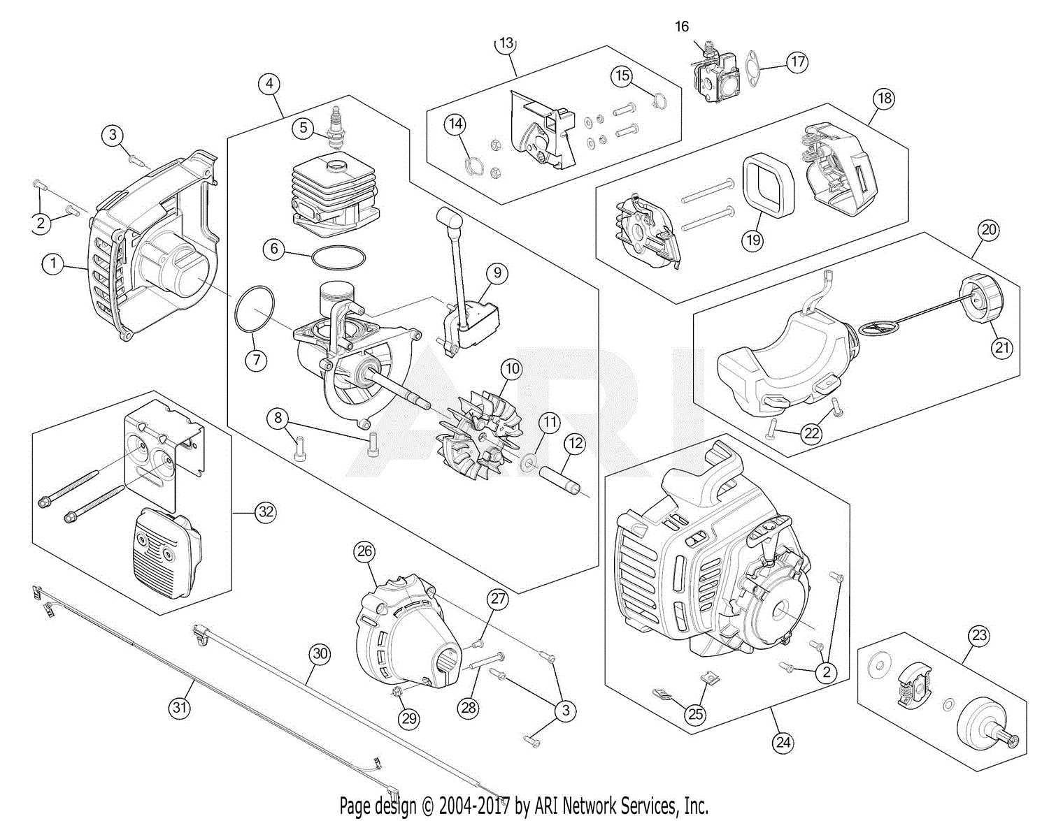 troy bilt tb516 ec parts diagram