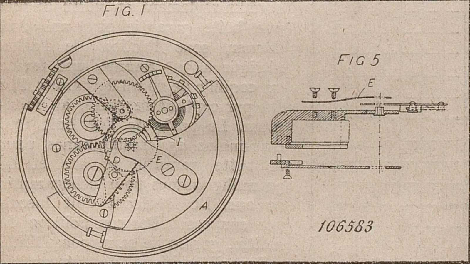 automatic watch movement parts diagram