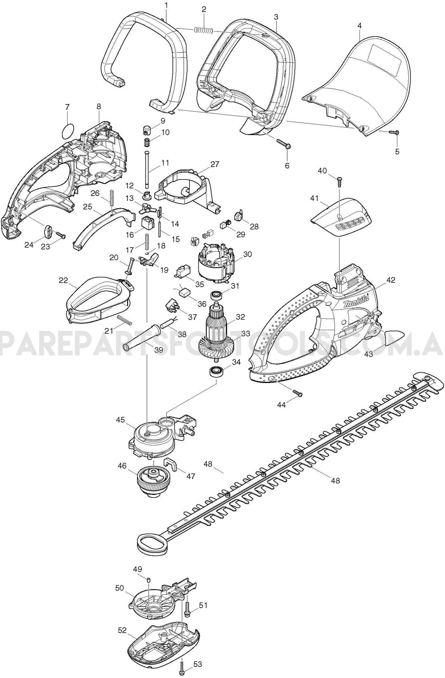 stihl hs45 parts diagram