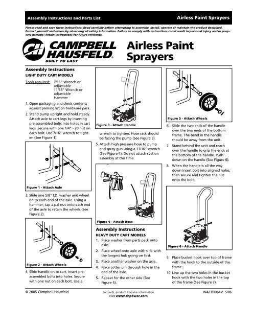 campbell hausfeld airless paint sprayer parts diagram