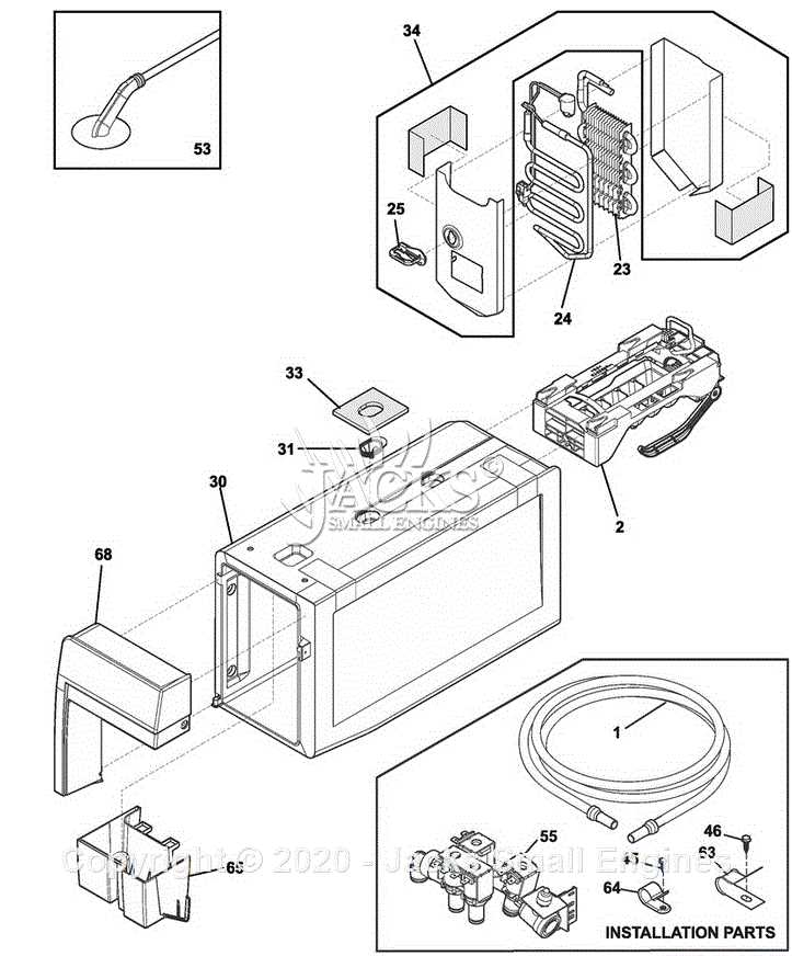 ice maker parts diagram