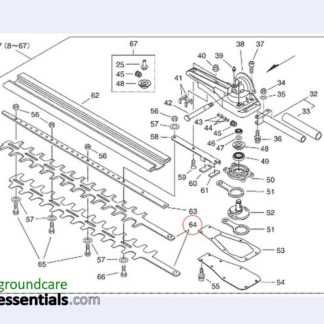 echo hedge trimmer parts diagram