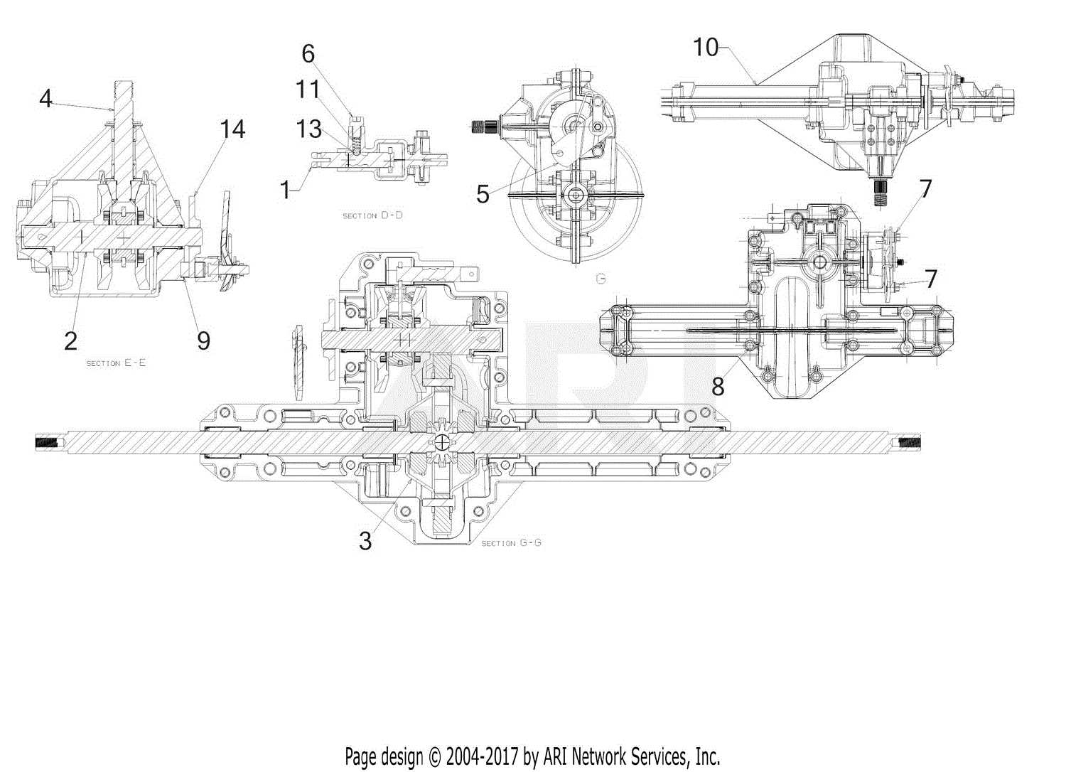 troy bilt pony 42 parts diagram