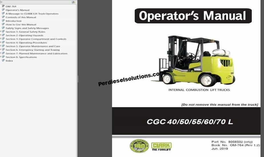 clark forklift parts diagram