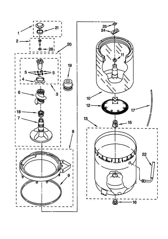 kenmore series 90 washer parts diagram