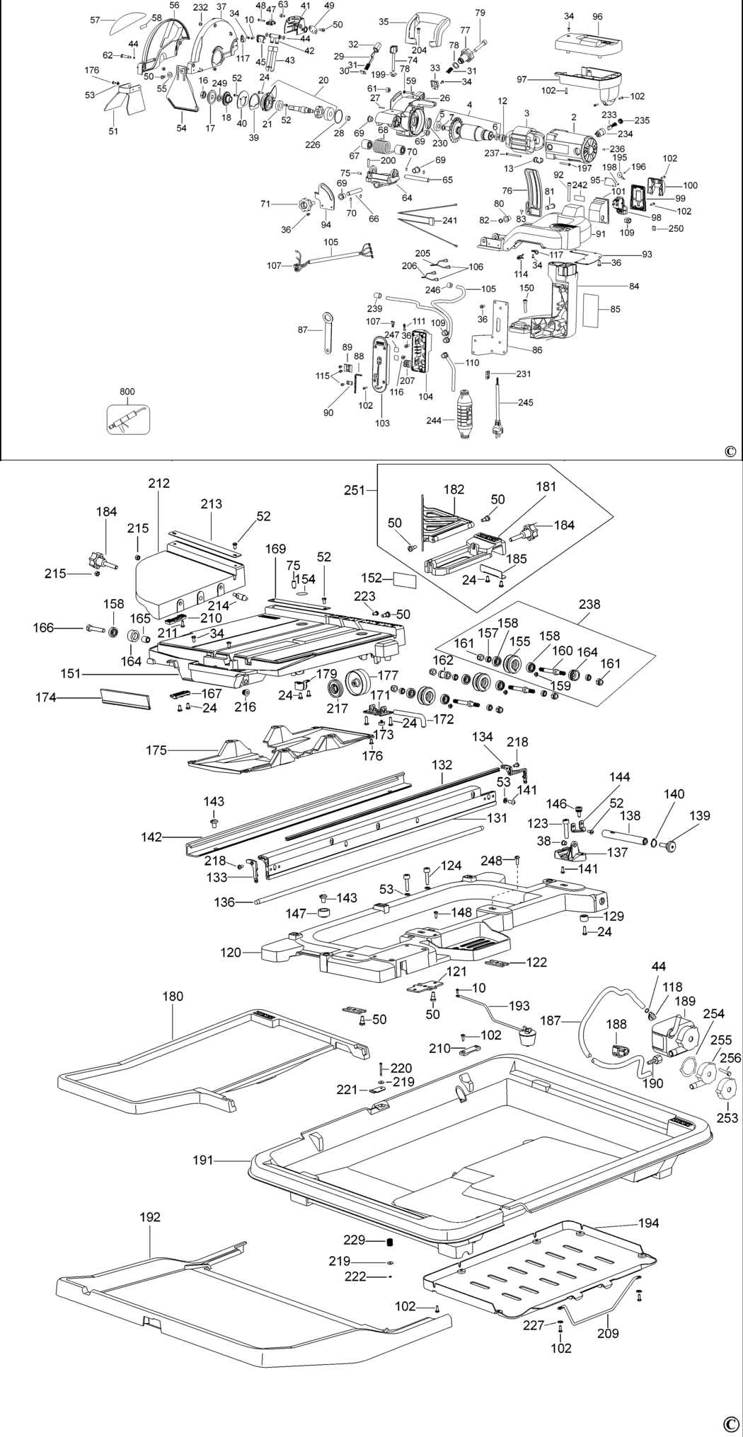 dewalt 735 planer parts diagram