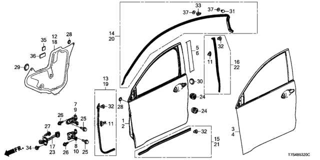 honda hrv parts diagram