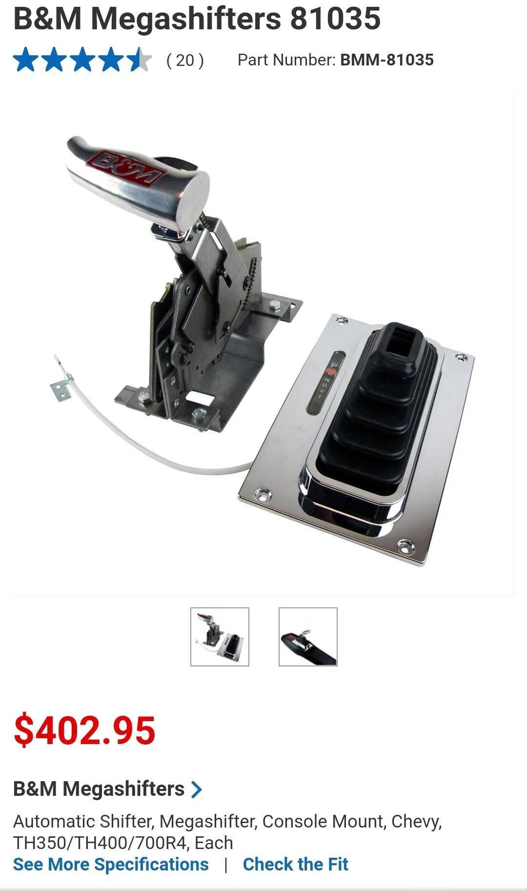 b&m shifter parts diagram