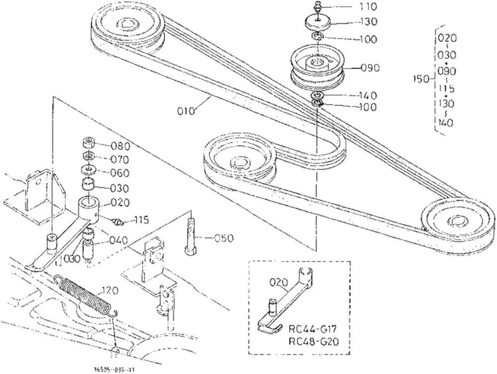 kubota g1900 parts diagram