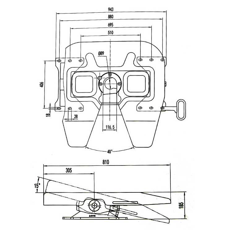 semi truck fifth wheel parts diagram