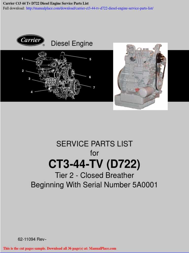 kubota d722 parts diagram