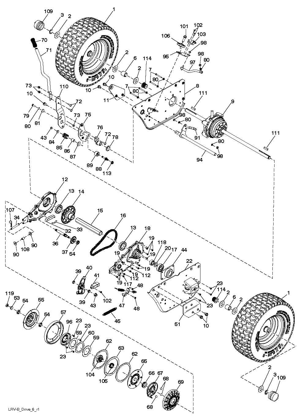 parts diagram craftsman riding mower