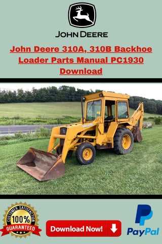 john deere 310b backhoe parts diagram