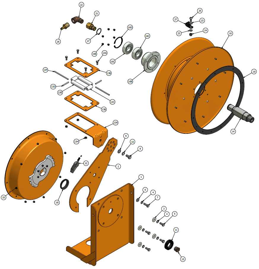 hose reel parts diagram