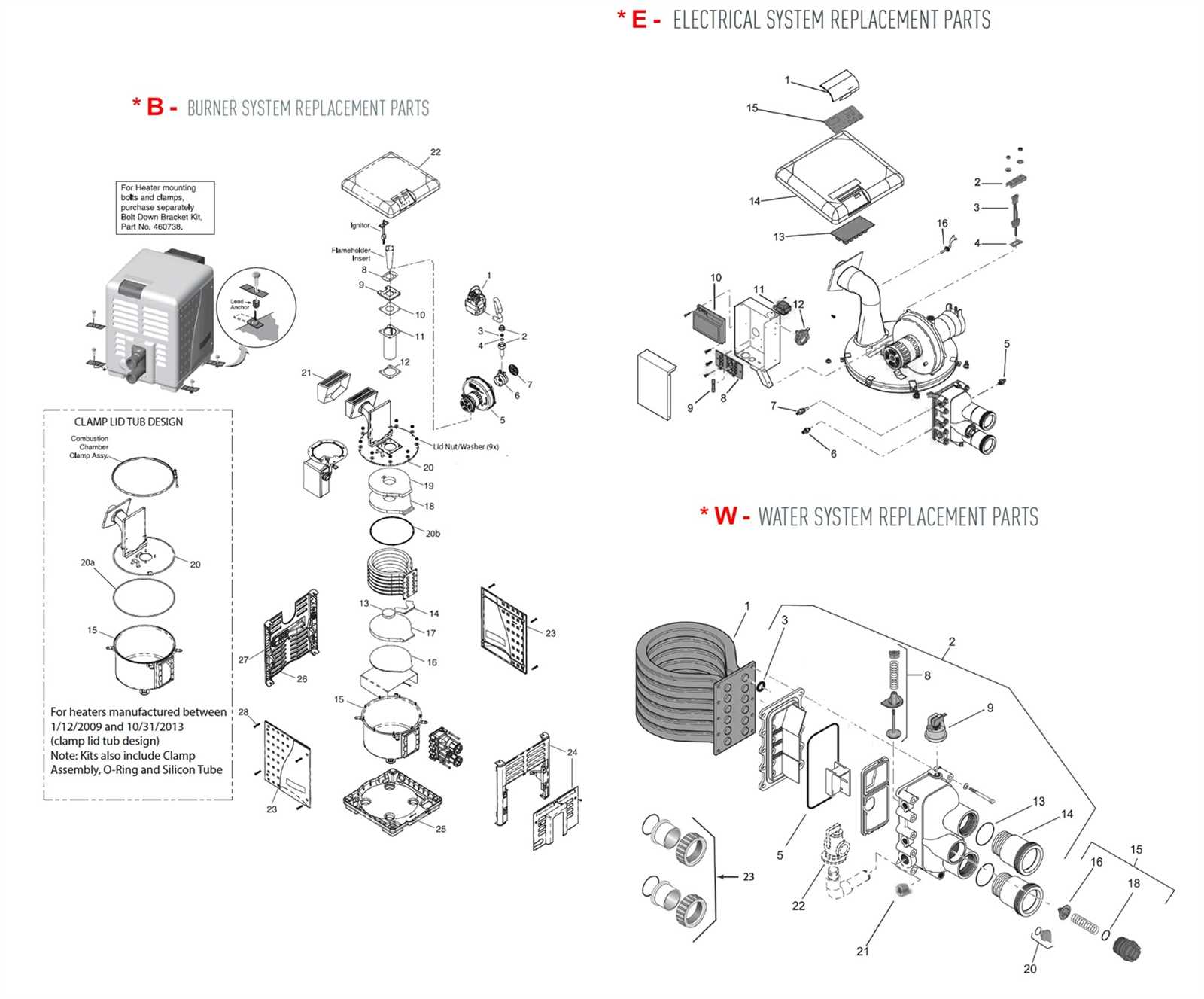 replacement patio heater parts diagram