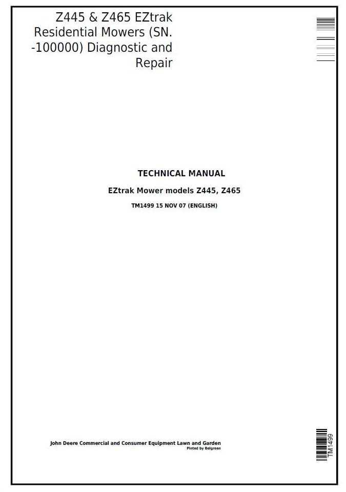 john deere z465 parts diagram