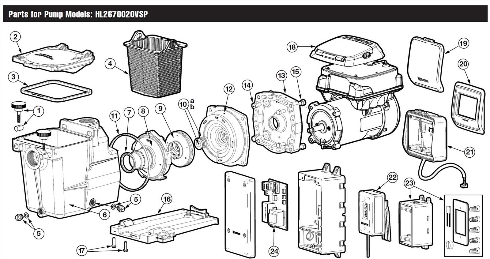 hayward super pump 2 parts diagram