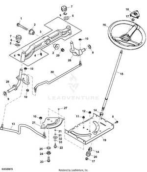 john deere d130 steering parts diagram