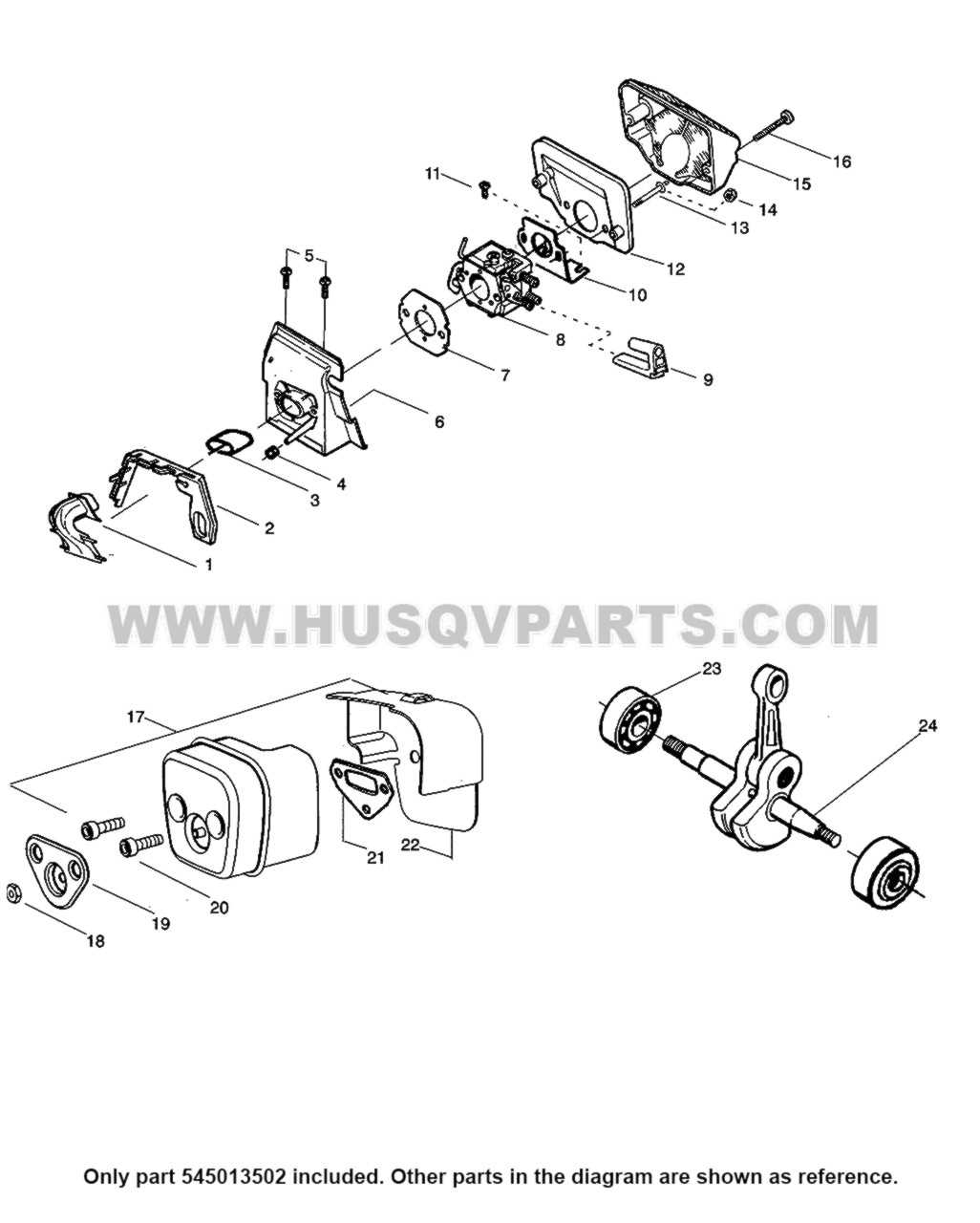 husqvarna 224l parts diagram