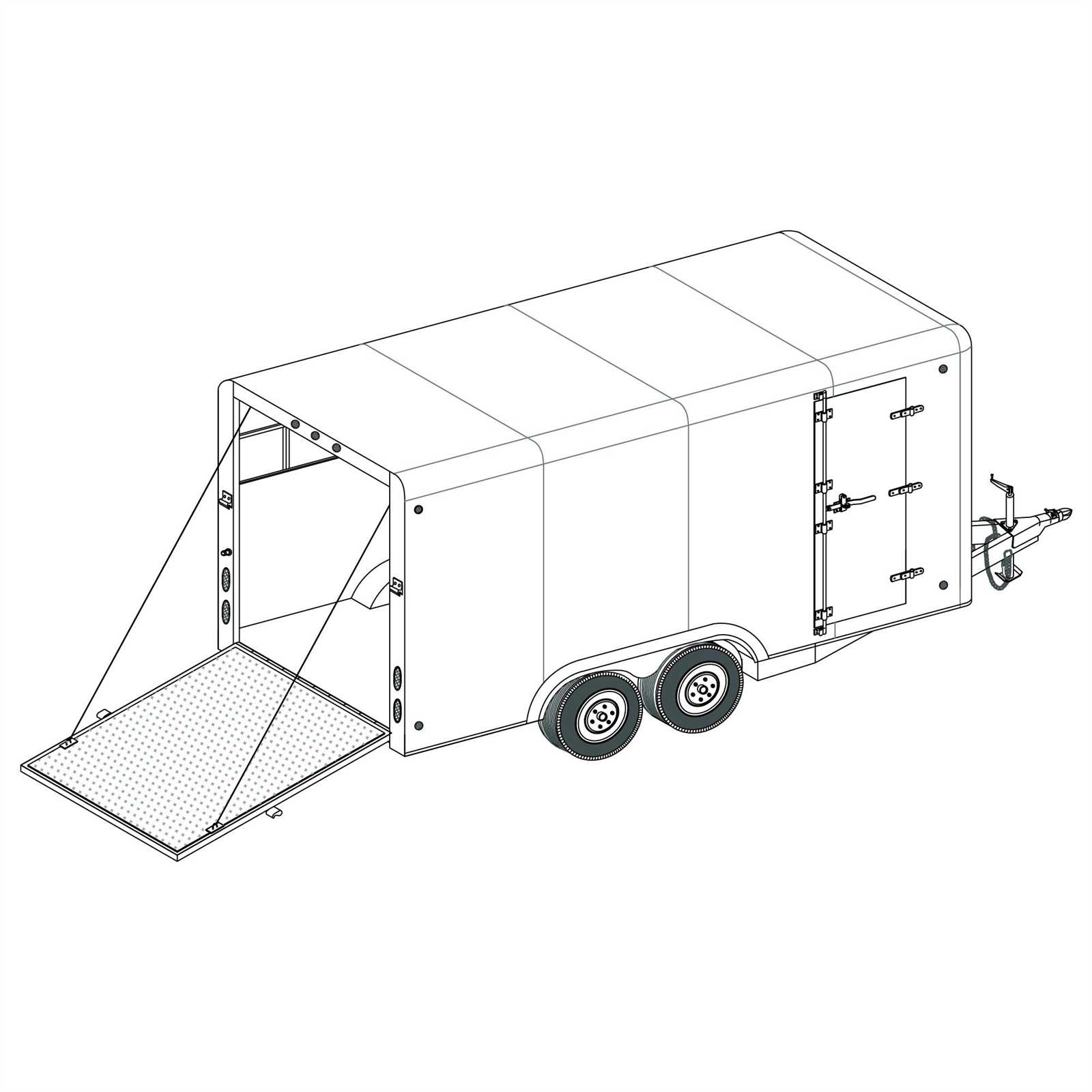 enclosed trailer parts diagram