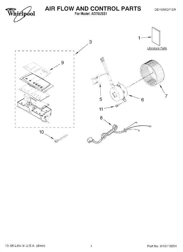 ge dehumidifier parts diagram