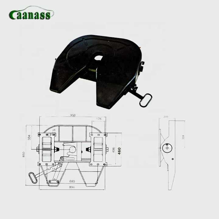 semi truck fifth wheel parts diagram