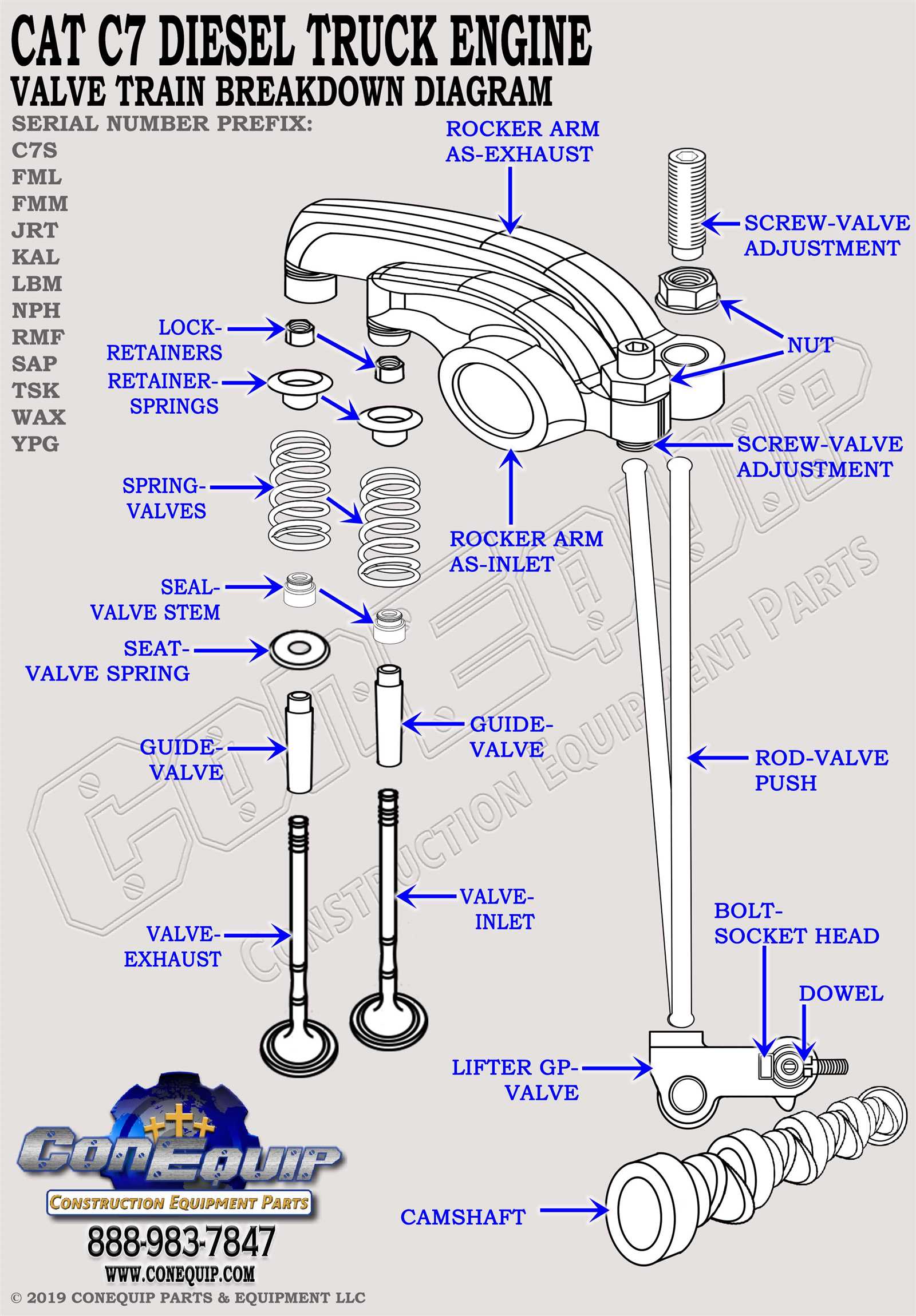 caterpillar c7 engine parts diagram