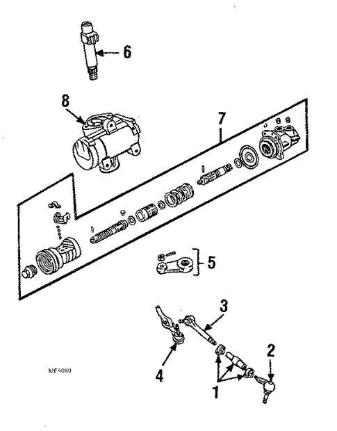 steering linkage f250 steering parts diagram