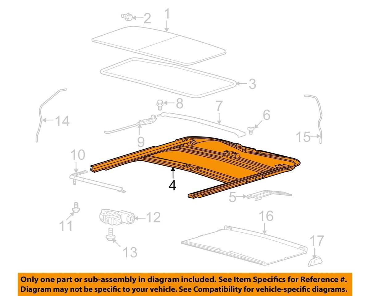 2016 ford f150 sunroof parts diagram