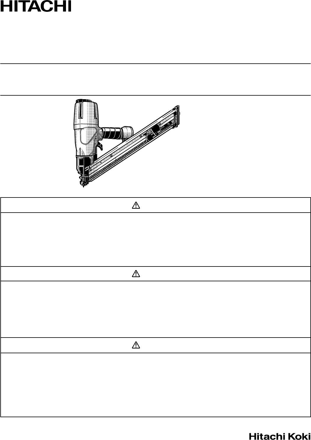 hitachi nail gun parts diagram