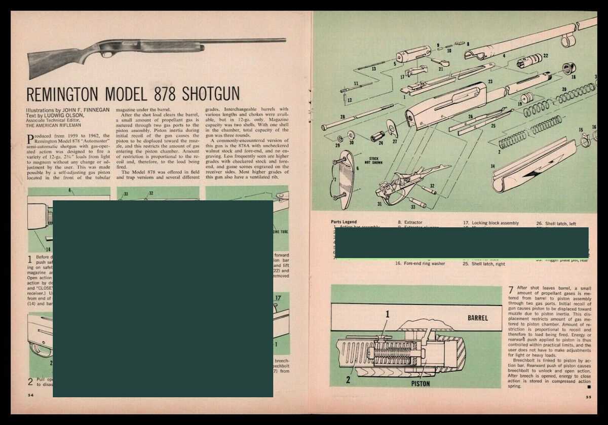 remington model 1100 parts diagram