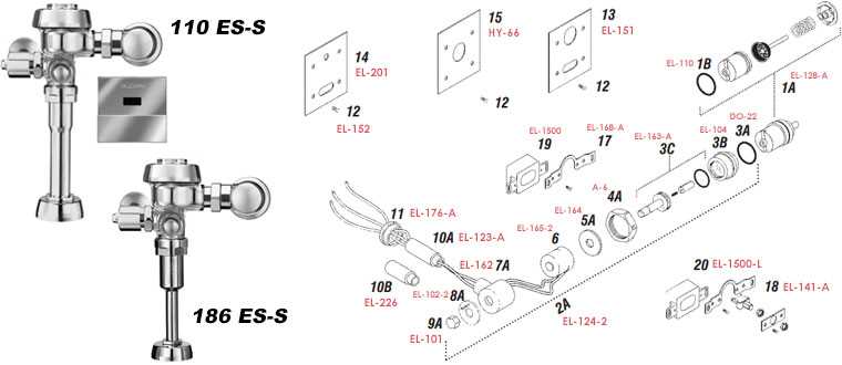 sloan parts diagram