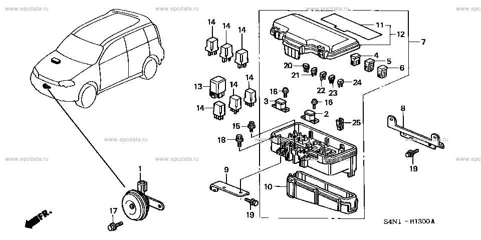 2012 honda pilot parts diagram