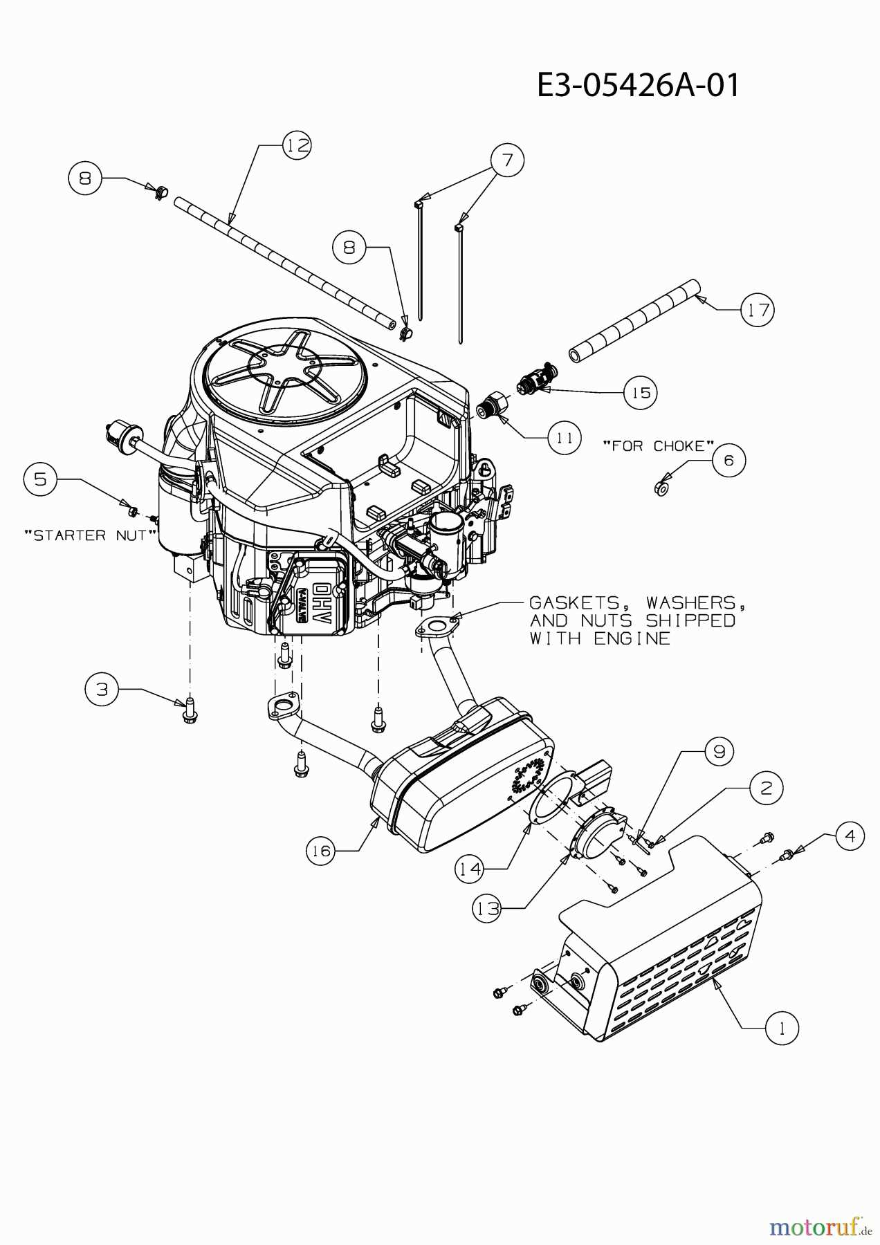 briggs and stratton 17.5 hp engine parts diagram