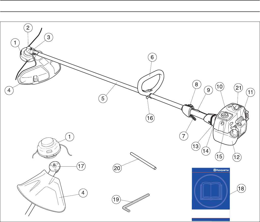 husqvarna 223l trimmer parts diagram