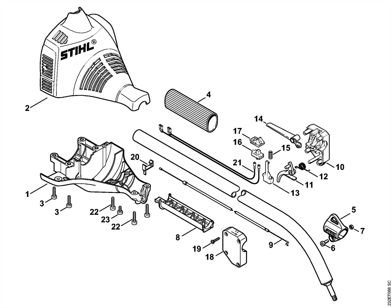 fs 45 stihl parts diagram