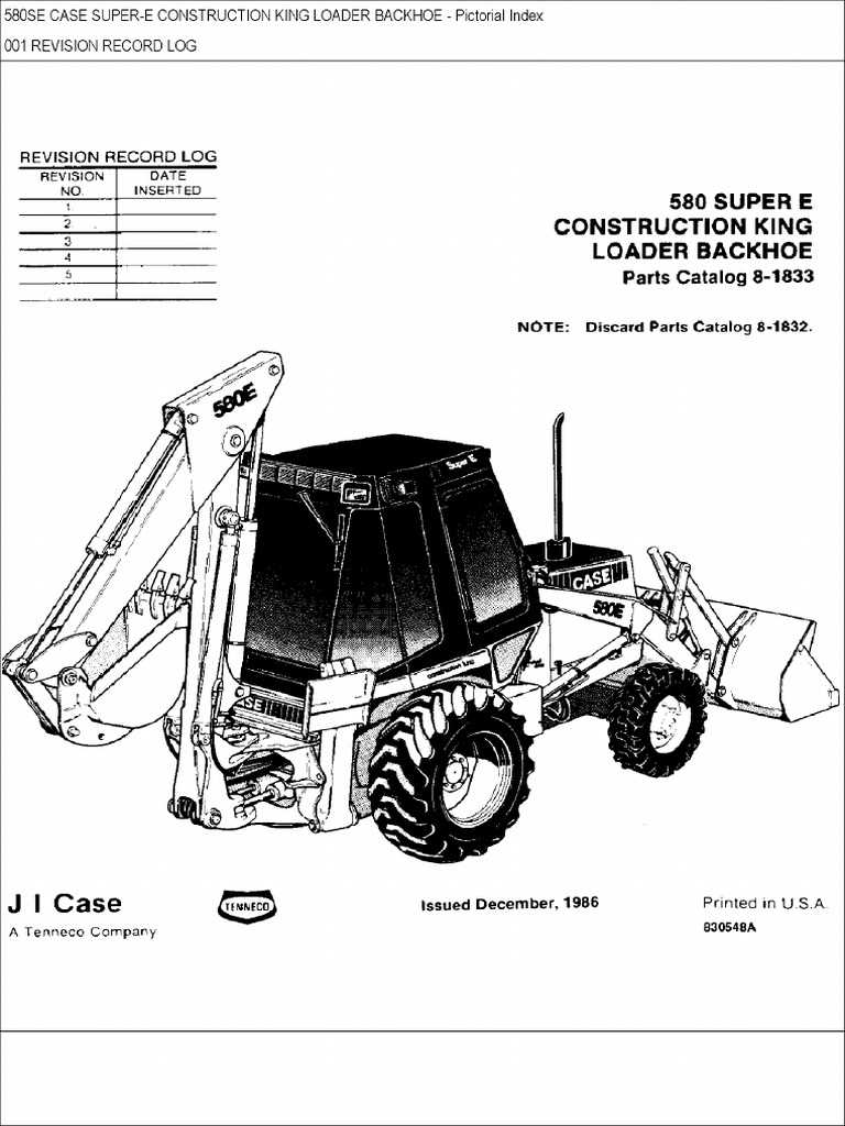 hydraulic case 580 backhoe parts diagram